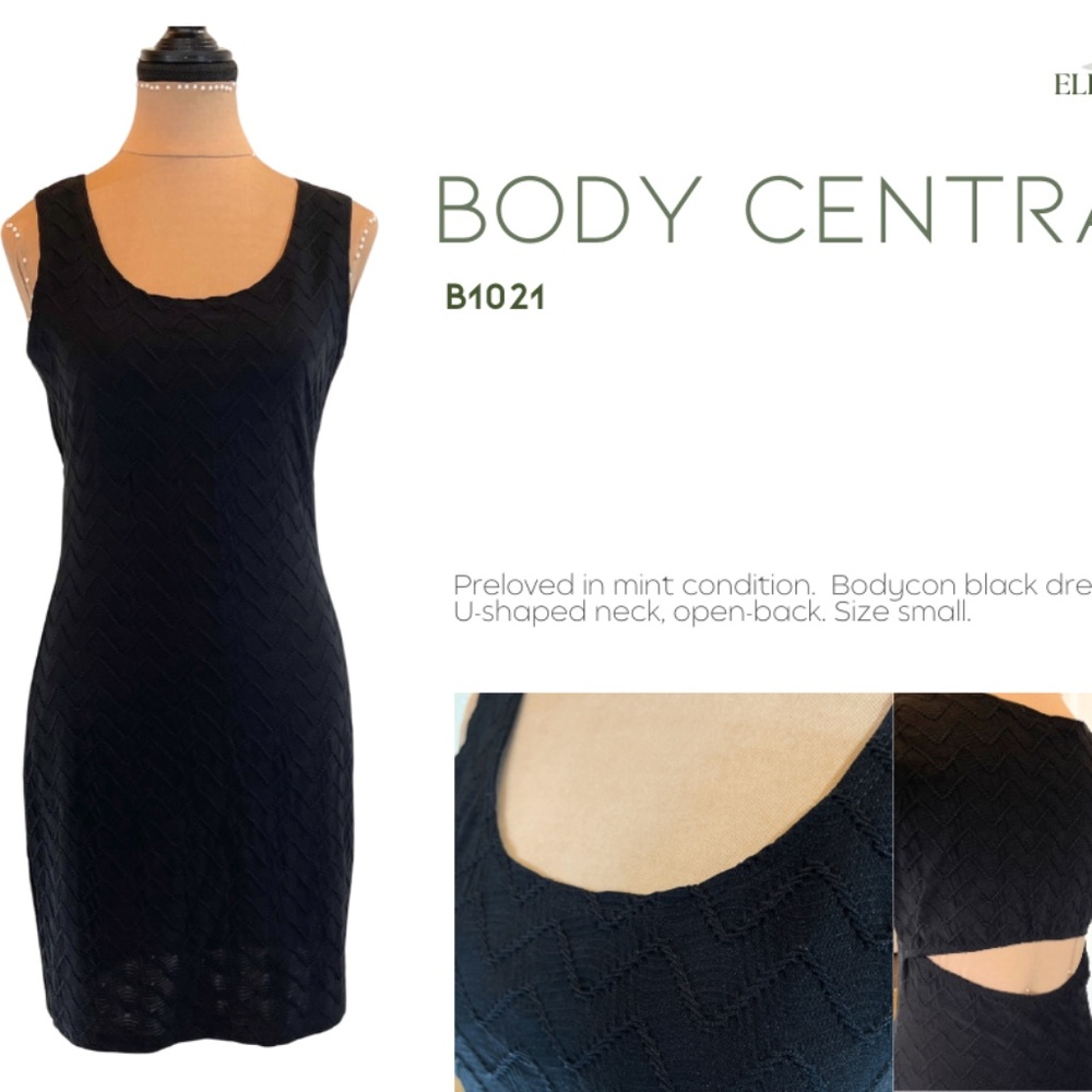 Sexy Mini Black Dress by Body Central (B1021)
